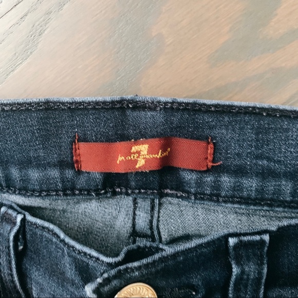 7 for all mankind zipped ankle skinny Jean - Picture 5 of 8